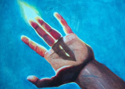 Never to feel the burning light