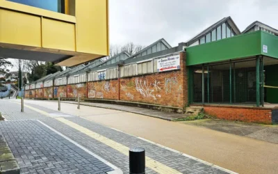Students begin work on public mural