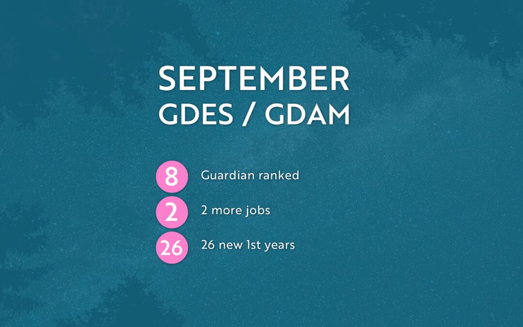 September Update: GDES / GDAM in Numbers